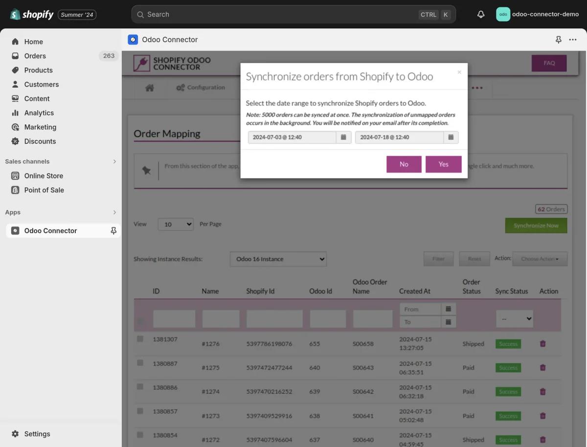 Amazon Seller Central and Odoo integration